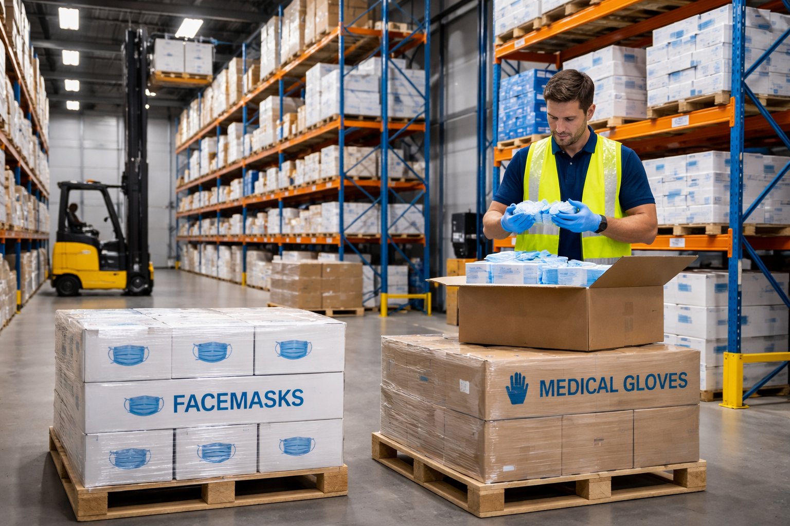 Medical supply distribution warehouse